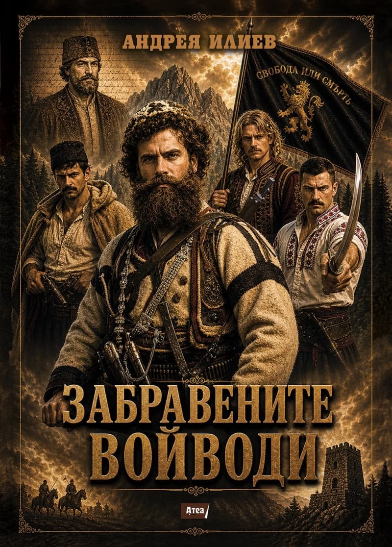 Корица на „Забравените войводи“ — Андрея Илиев