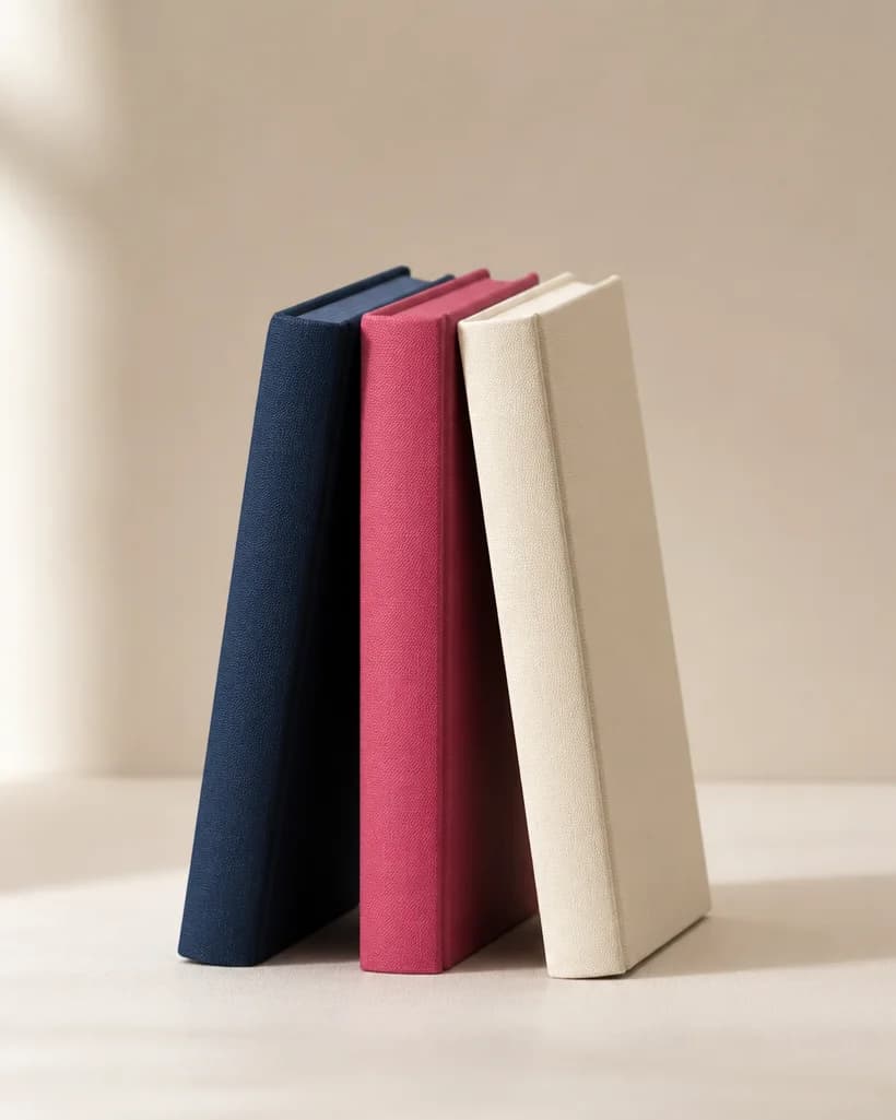 Три книги, подпрени една на друга — Книжно трио